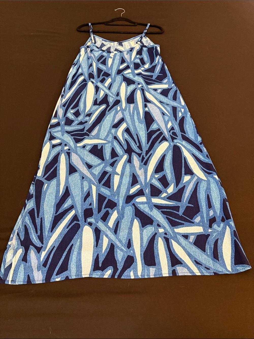 NWOT NIC+ ZOE Sunset Jungle Blue Botanical Print Spaghetti Strap Dress-XS - Picture 10 of 15